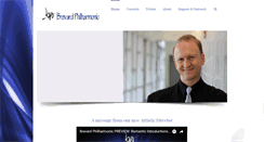 Desktop Screenshot of brevardphilharmonic.org
